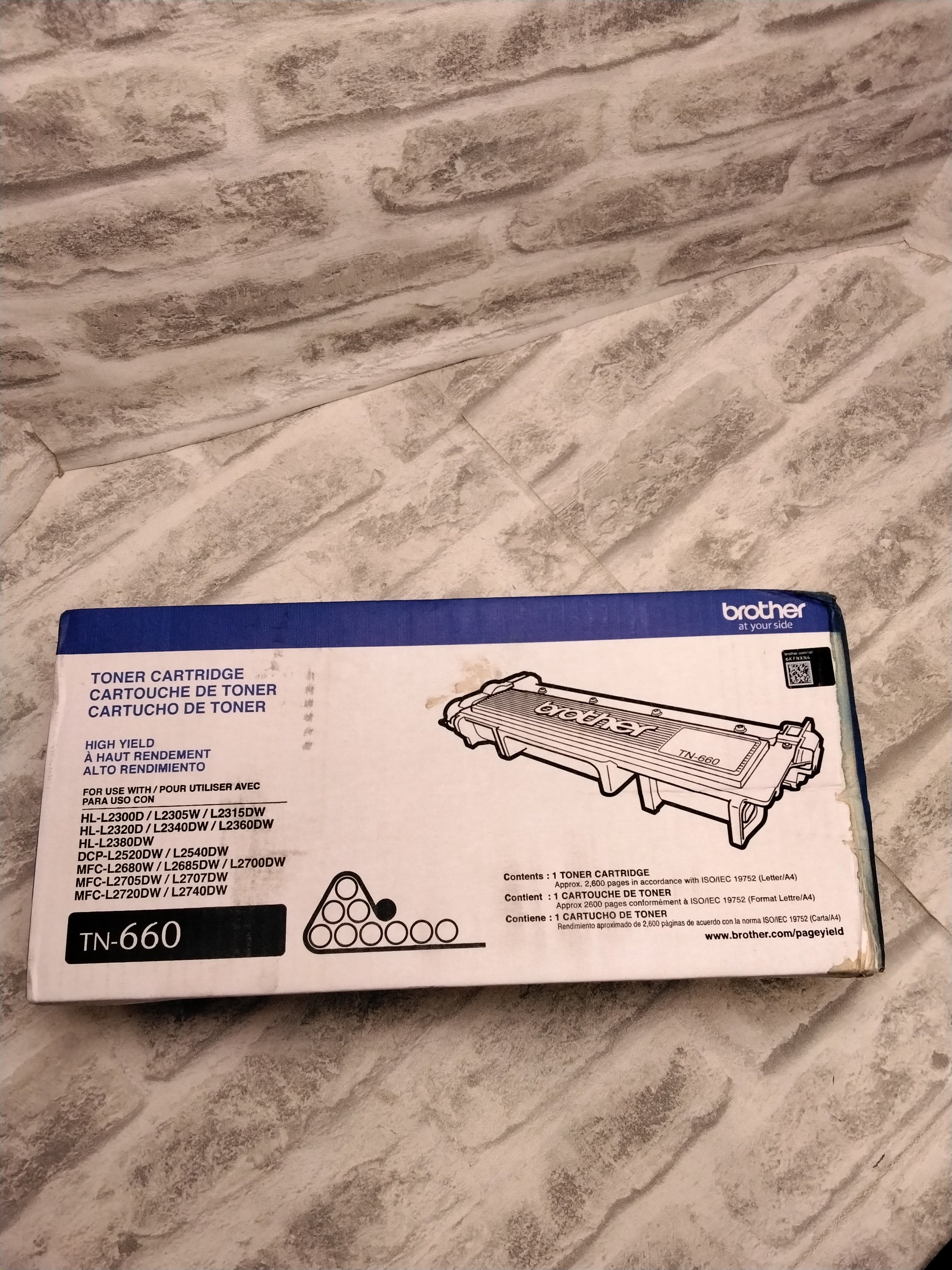 Brother Genuine High Yield Toner Cartridge, TN660, Replacement Black Toner (7680214073582)